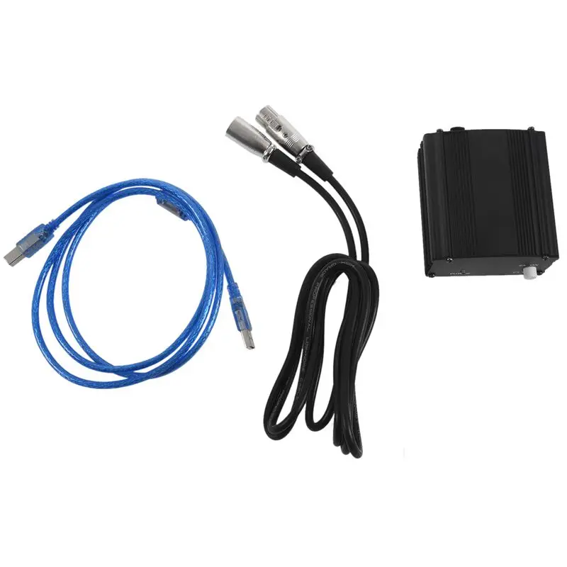 48V USB Phantom Питание Кабель микрофонный кабель для мини микрофон конденсаторный