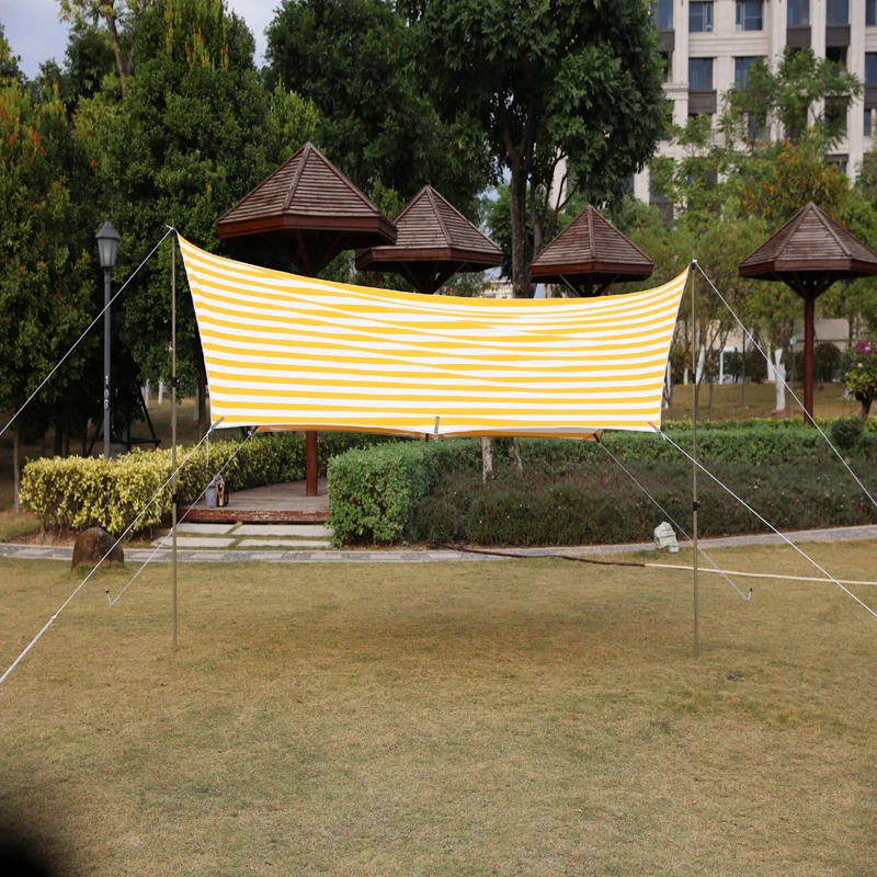 

Outdoor Camping 3-4 People Indian Pyramid Sunshade Sunscreen Canopy Spire Camping Cotton Tent