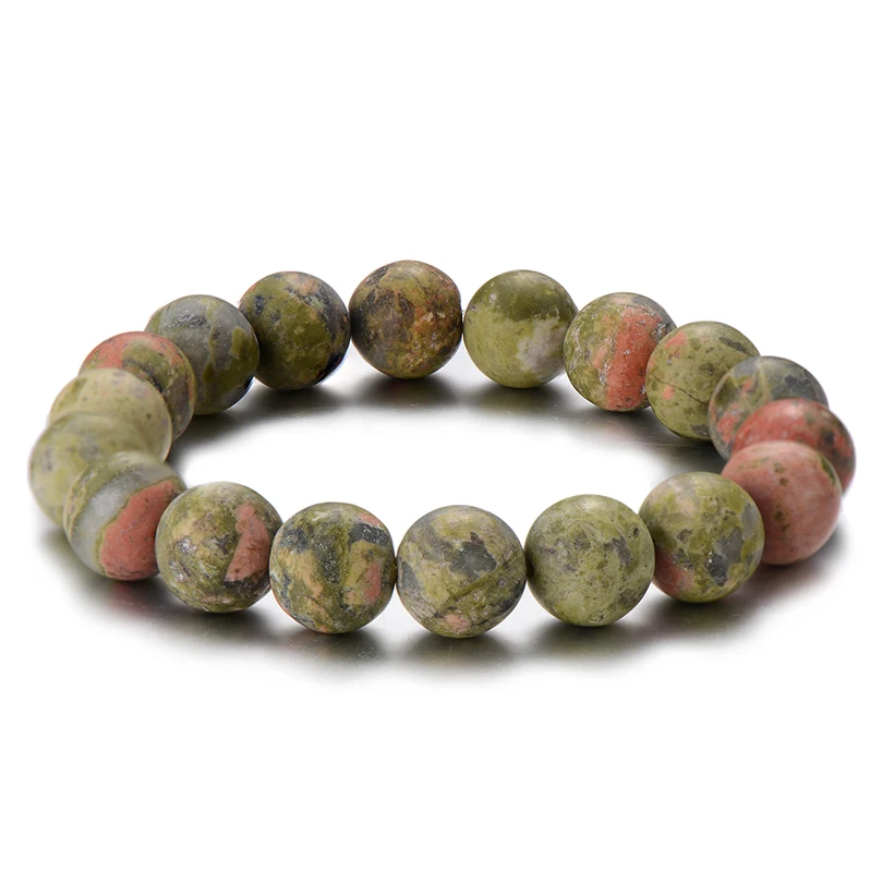 Vintage 10mm Matte Stone Yoga Strand Bracelets Couple Gift Unique Round Beads Boho Bracelet Handmade Men Jewelry Hot Sale | Украшения и