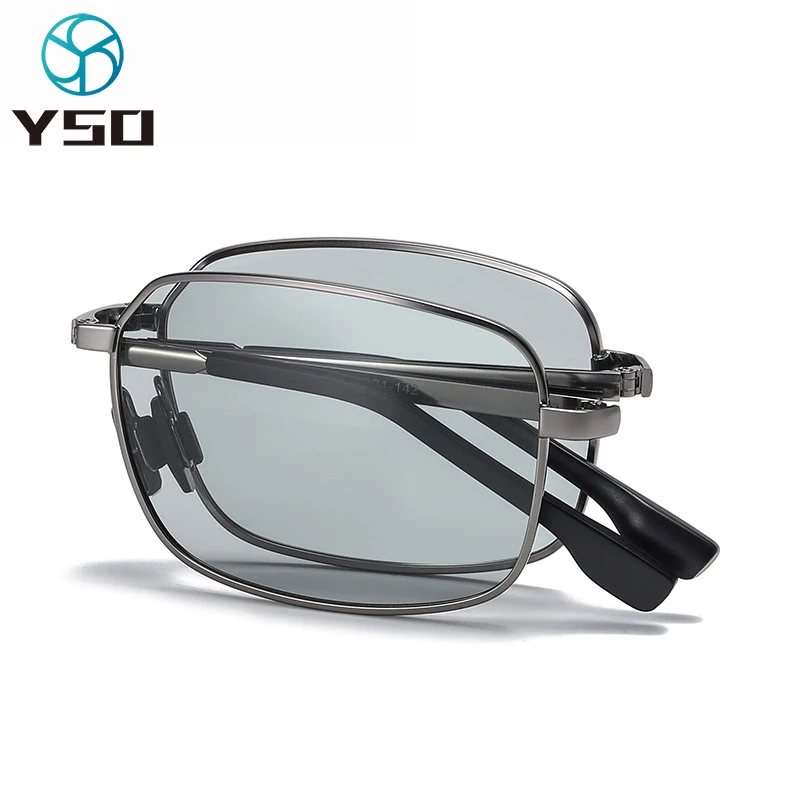 

Солнцезащитные очки YSO, складные, фотохромные, для женщин, мужчин, поляризационные, с защитой от ультрафиолета, для вождения автомобиля, прямоугольные, 615