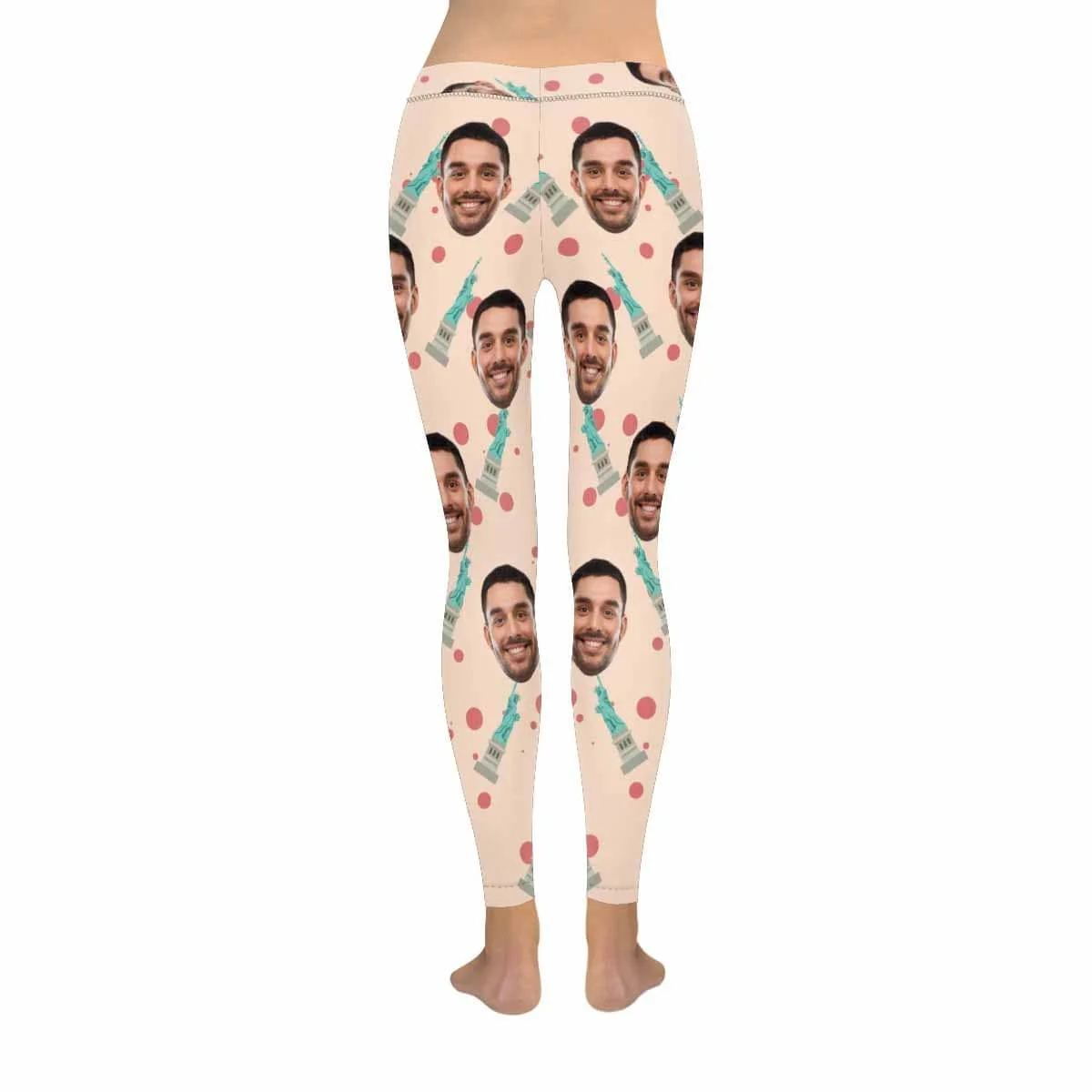 

Custom Face Statue of Liberty All-Over Low Rise Yoga Leggings