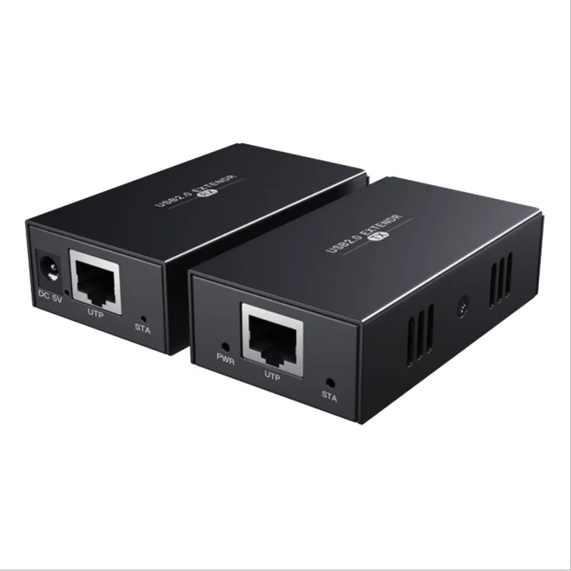 Удлинитель USB с 4 портами 2 0 по сети Ethernet Cat5e/6/7 не требует драйвера | Электроника