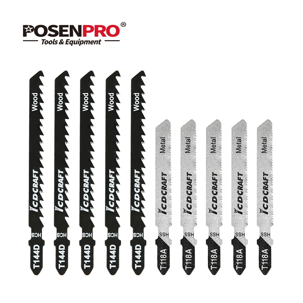 POSENPRO 5 шт. в наборе Ассорти Т хвостовик Клинок для пилы T144D дерева T118A