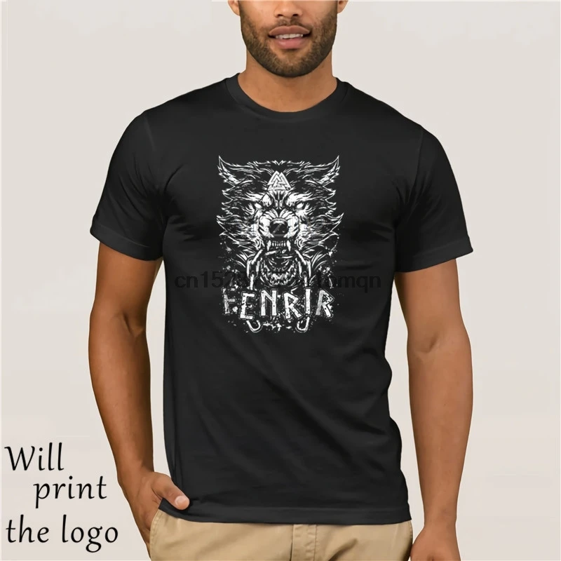 Fenrir Wolf Odin нордическая Howl Valhalla Viking Футболка 100% хлопок Новые футболки|Мужские