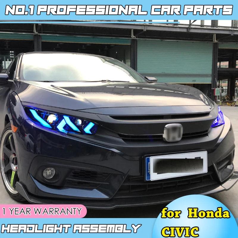 Автомобильные аксессуары 2016 2017 для Honda CIVIC X 10th светодиодные фары красный Ангел