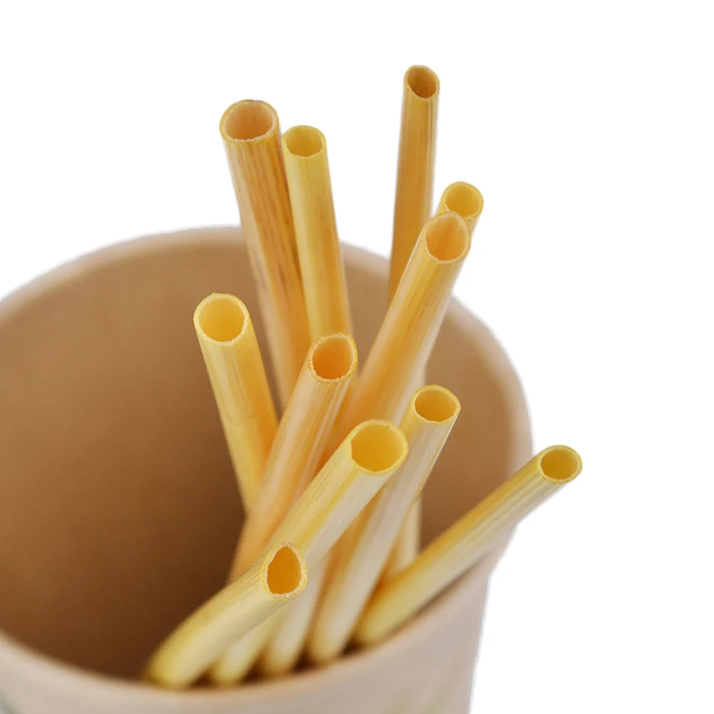 

100pcs/pack Non Toxic Eco Friendly Drinking Straw Accessories Kitchen Supplies Biodegradable Wheat Organic Home Milk Tea Party