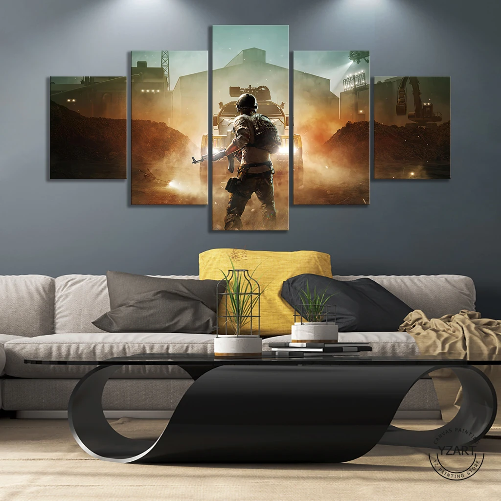 

JUBG Season 10 Video Games Art Canvas Wall Decor Paintings Aircraft PUBG Poster Games Art Paintings Wall Art Unframed