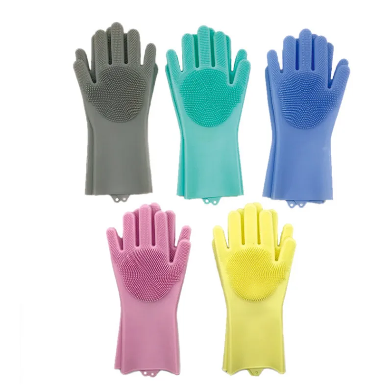 Силиконовые перчатки для мытья посуды кухни мытье многофункциональная