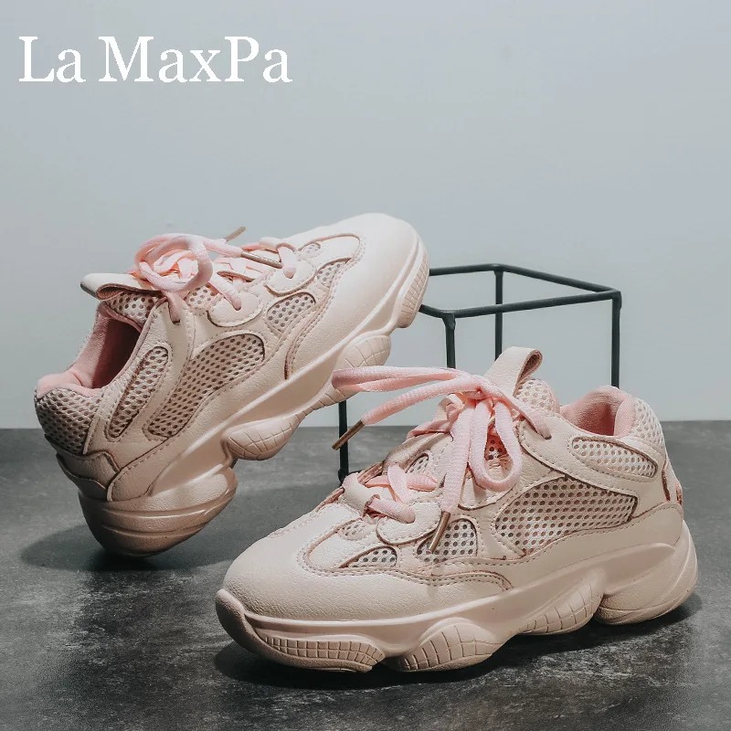 Кроссовки из натуральной кожи для мальчиков и девочек модные легкие начинающих