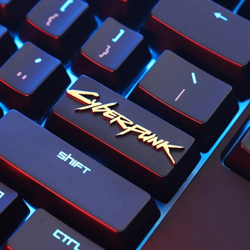 

2021 NEW Mechanical Keyboard Keycap GAME OVER Theme Enter Key Zinc Aluminum Alloy Metal for MX Axis Customize DIY Game for PC
