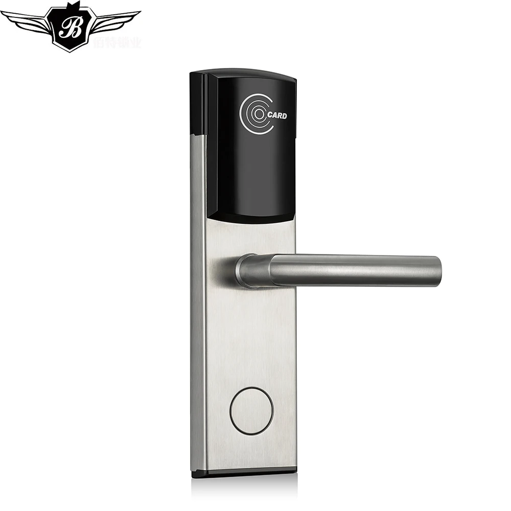 Smart RFID IC Card classic Design Digital Door Lock with Intelligent free software manage system for Upscale hotel