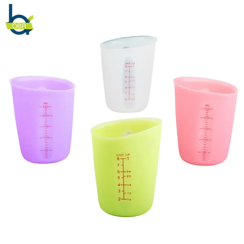 Силиконовая кухонная мерная чашка OBR для выпечки 250 мл мерные чашки приготовления