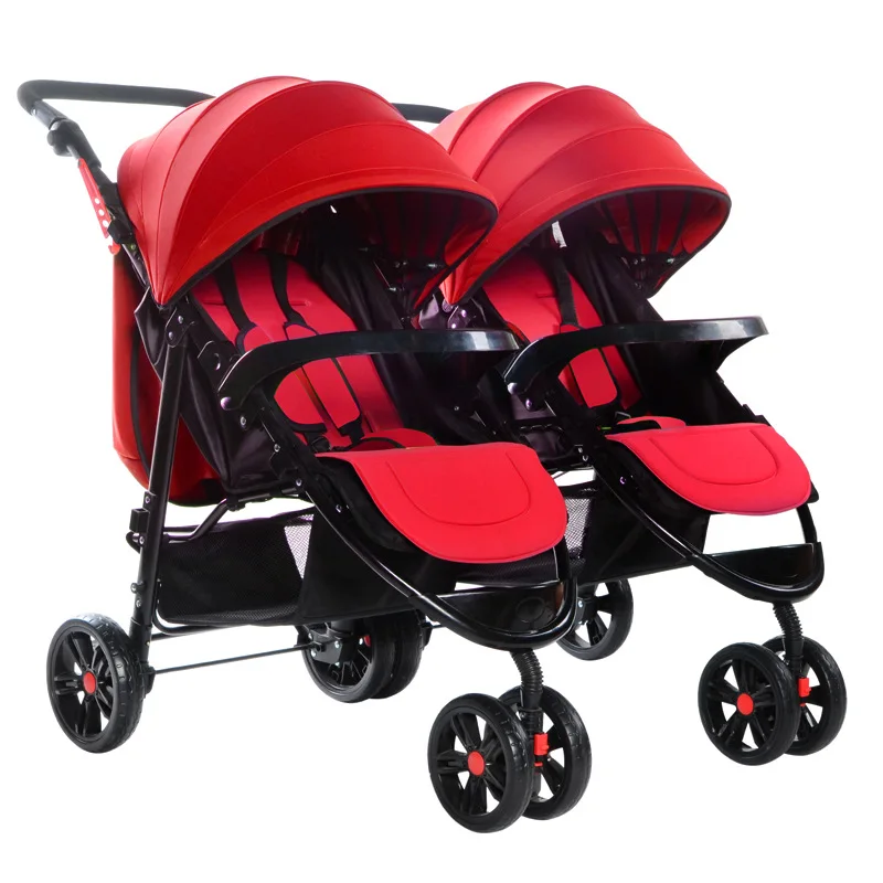 Twin Stroller Detachable Triplets Boys And Girls Multiple Foldable Strollers | Мать и ребенок