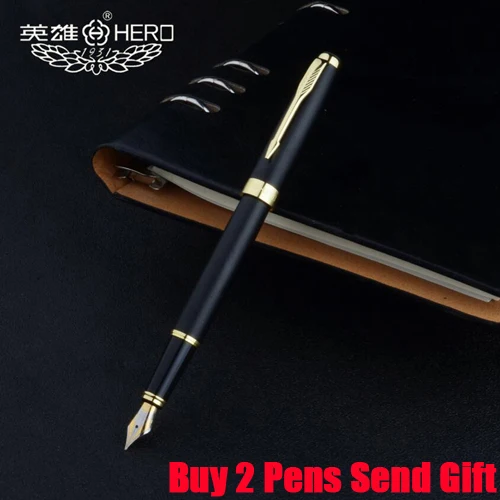 Matte Fountain Pen Металлическая шариковая ручка для офиса и руководителя. Роскошная Шариковая ручка для бизнеса. Купить 2 ручки в подарок - Цвет: Matte Fountain Pen