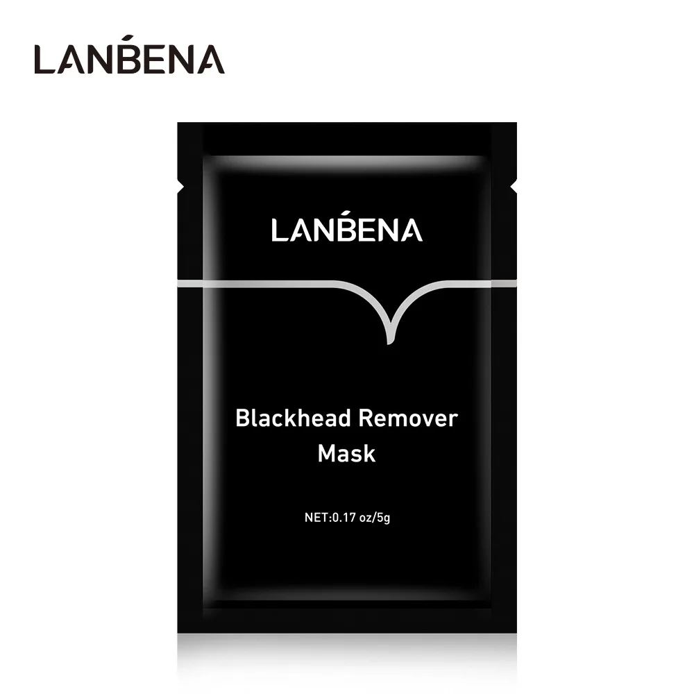 Маска для удаления угрей LANBENA маска с древесным углем черная лица глубокое