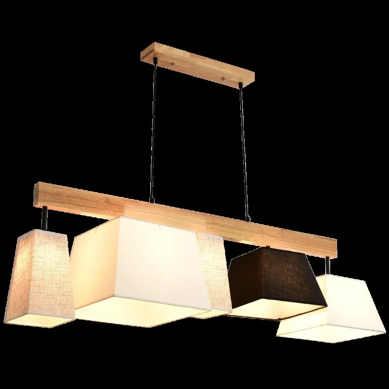 Элегантные тканевые подвесные светильники люстра Подвесная лампа для столовой