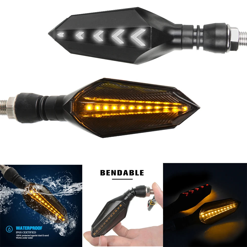 Сигнал поворота для мотоцикла светодиодный задний фонарь индикатор s желтая