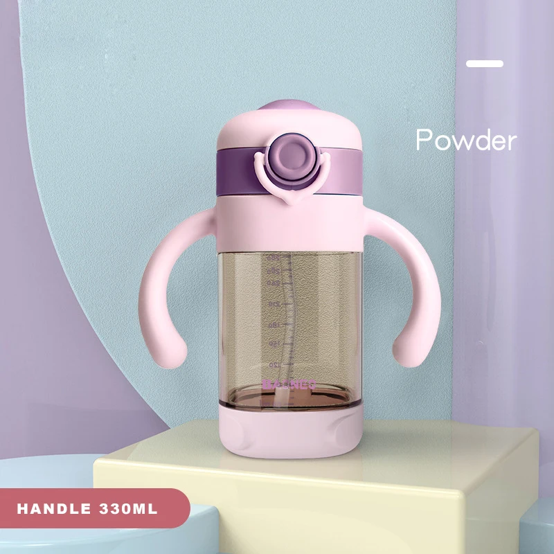 

330ML Children Drinking Cups PPSU Straw Cup Baby Learning Drink Cup Outdoor Leak-proof Choking-proof Kindergarten Drinking Cup