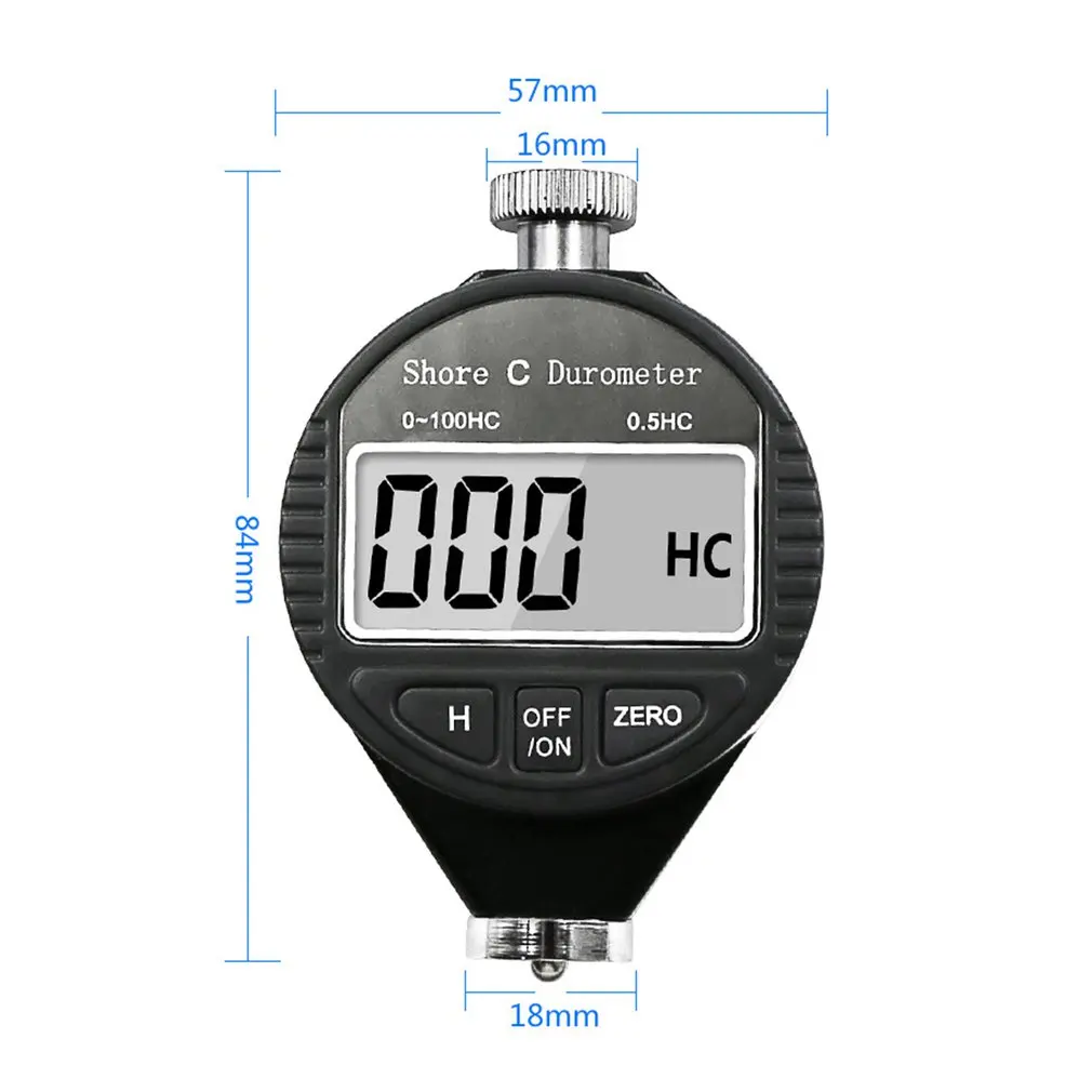 

Digital Shore Hardness Meter Durometer Digital Hardness Tester Shore 0-100H A/C For Plastic Leather Rubber Multi-resin