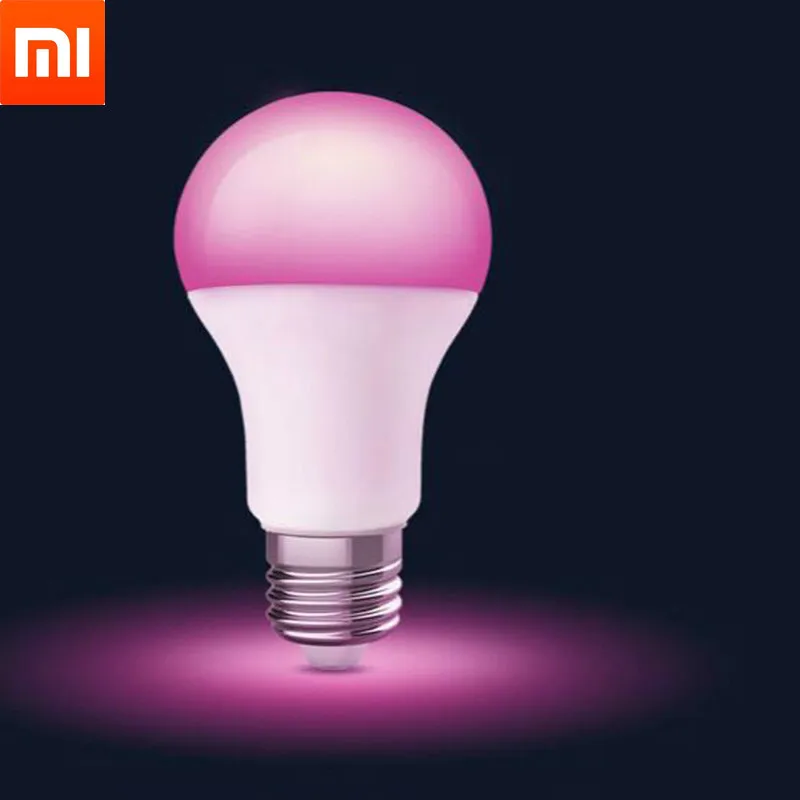 Оригинальная Светодиодная лампа Xiaomi MIjia для умного дома цветная E27 1880-7000K Wi-Fi