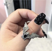 gothic vampire bat vintage witch ring victorian pagan jewelry for women jewelry stylish festival cosplay gift accessories