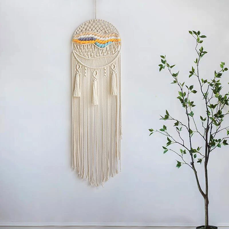 

Bohemian Dream Catcher Tapestry hand-woven Porch Living Room Wall Hanging Decoration Ornaments