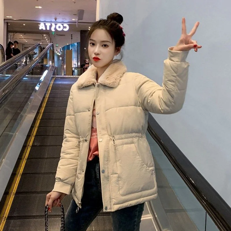 Зимняя женская коллекция ветрозащитная Женская Толстая куртка европейский