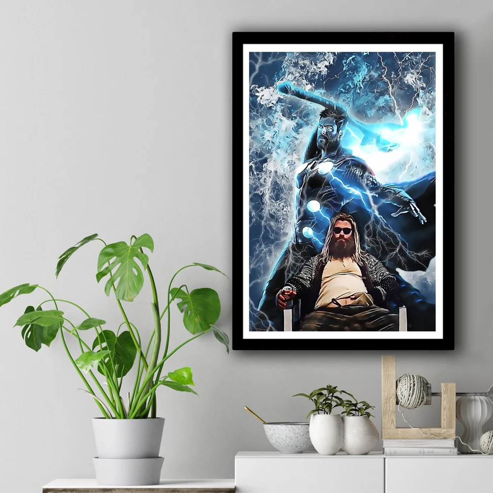 Постер супергероя Тора рагнарока Диснея Локи эндигра холст живопись настенное