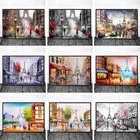 Романтический город Париж Эйфелева башня Пейзаж Живопись холст абстрактные Плакаты и принты настенные картины для украшения дома