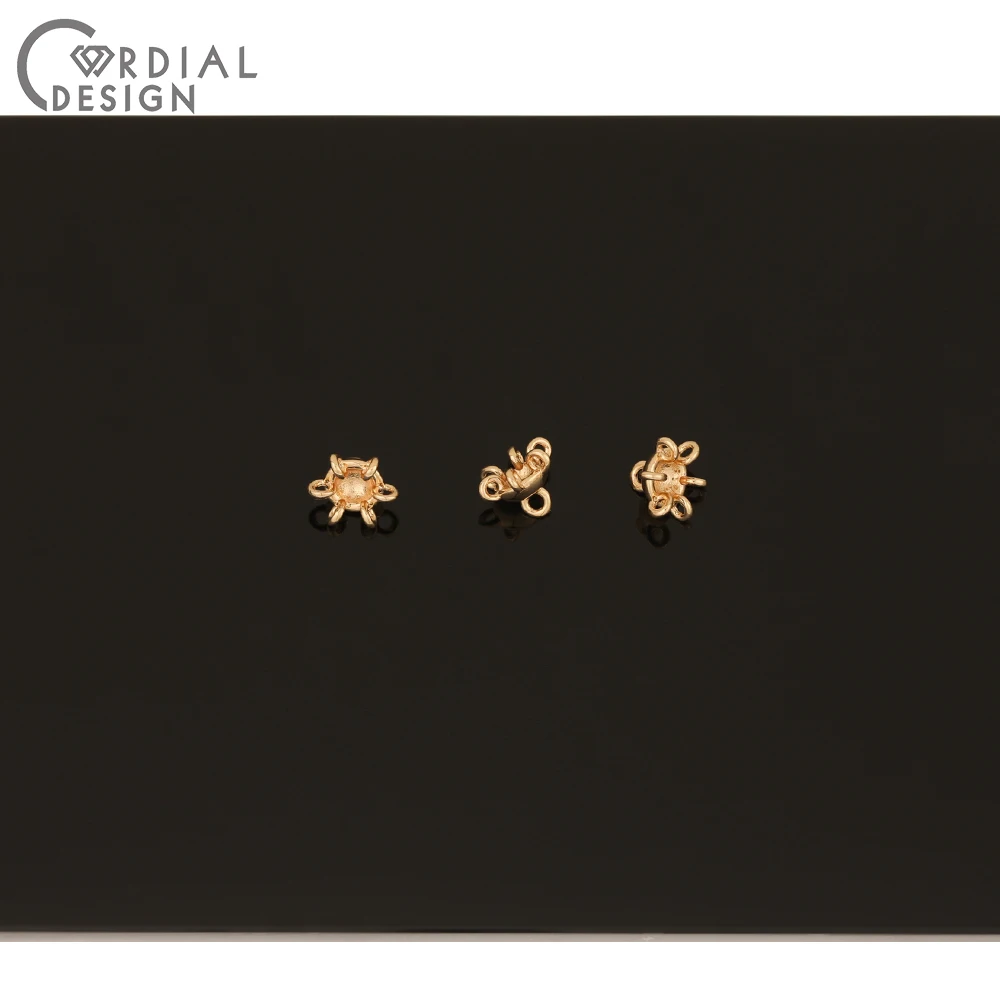 

Cordial Design 100Pcs 7*7MM Jewelry Accessories/DIY Earrings Connectors/Copper/Hand Made/Charms/Jewelry Findings & Components