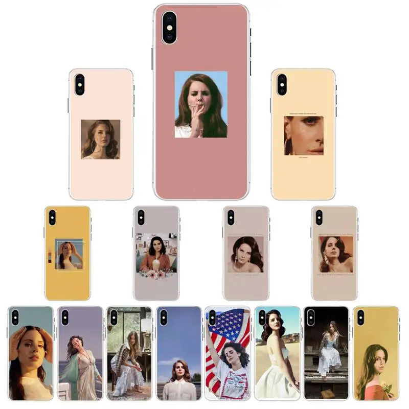 

YNDFCNB Sexy singer model Lana Del Rey Phone Case For iPhone X XS MAX 6 6s 7 7plus 8 8Plus 5 5S se 2020 XR 12 11 pro max case