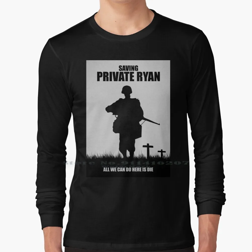 

Спасательный персональный Райан-минимальный постер фильма-Mmpg-графическая футболка из 100% чистого хлопка, сберегающий персонального Райана,...