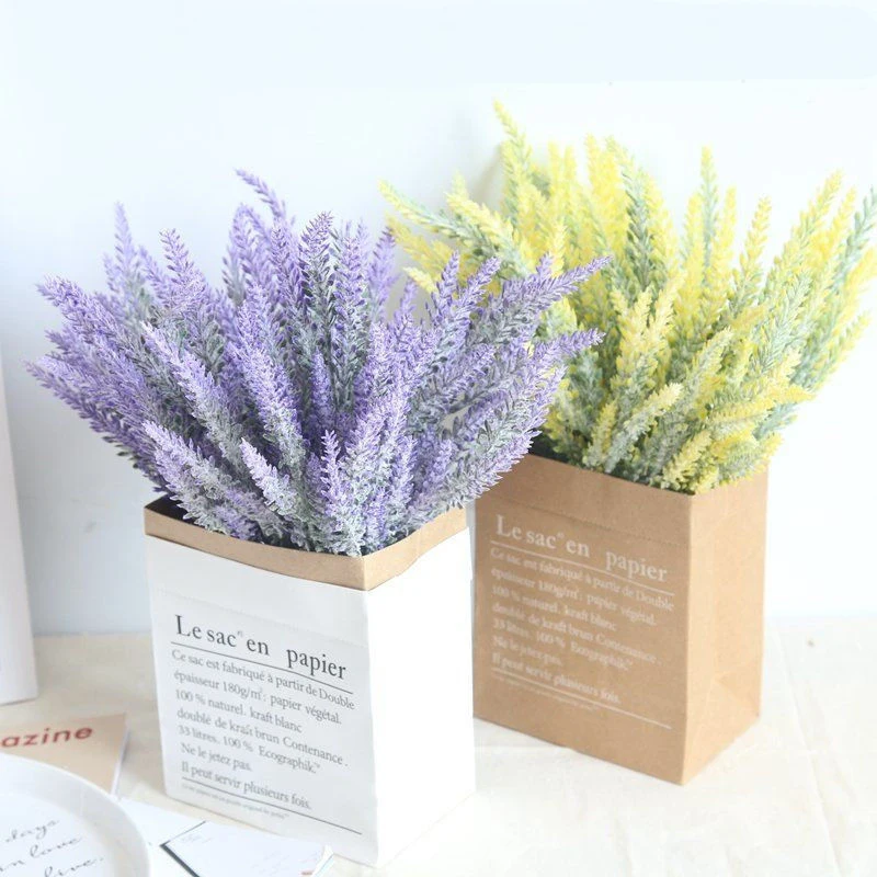 

Artificial Lavender Plants Multiple Colour Artificial Flowers Fake Flowers Decoration Wedding Living Room Florist Home Decor