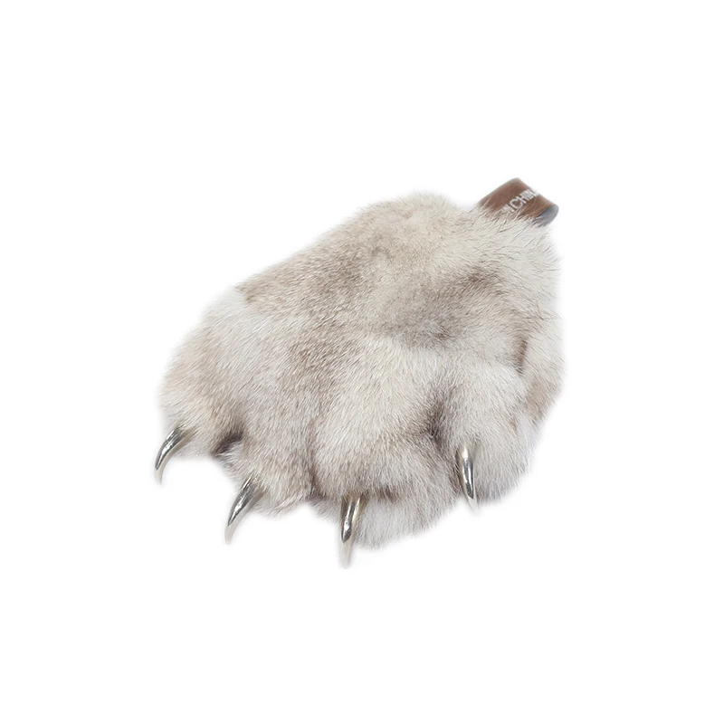 

Real Fox Fur Keychain Paw Bag Accessories Car Key Holder Ring Backpack Charm Decoration Drop Shipping