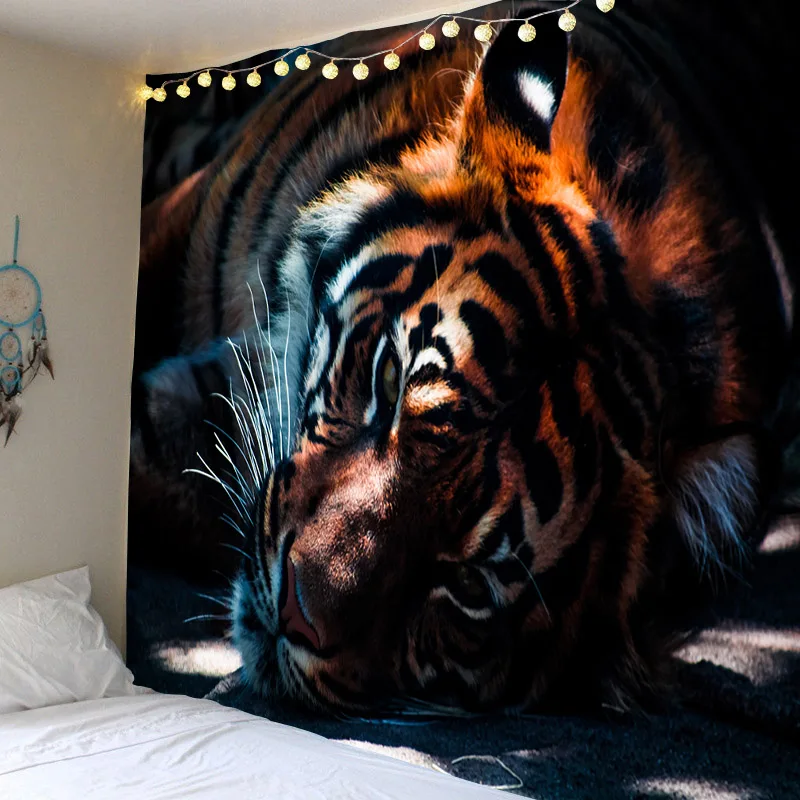 

Tiger, Background Tapestry Upholstery Cloth