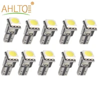 10x t5 5050 1smd dome indicator side white instrument light car dashboard reading auto gauge bulb dc 12v canbus car styling lamp