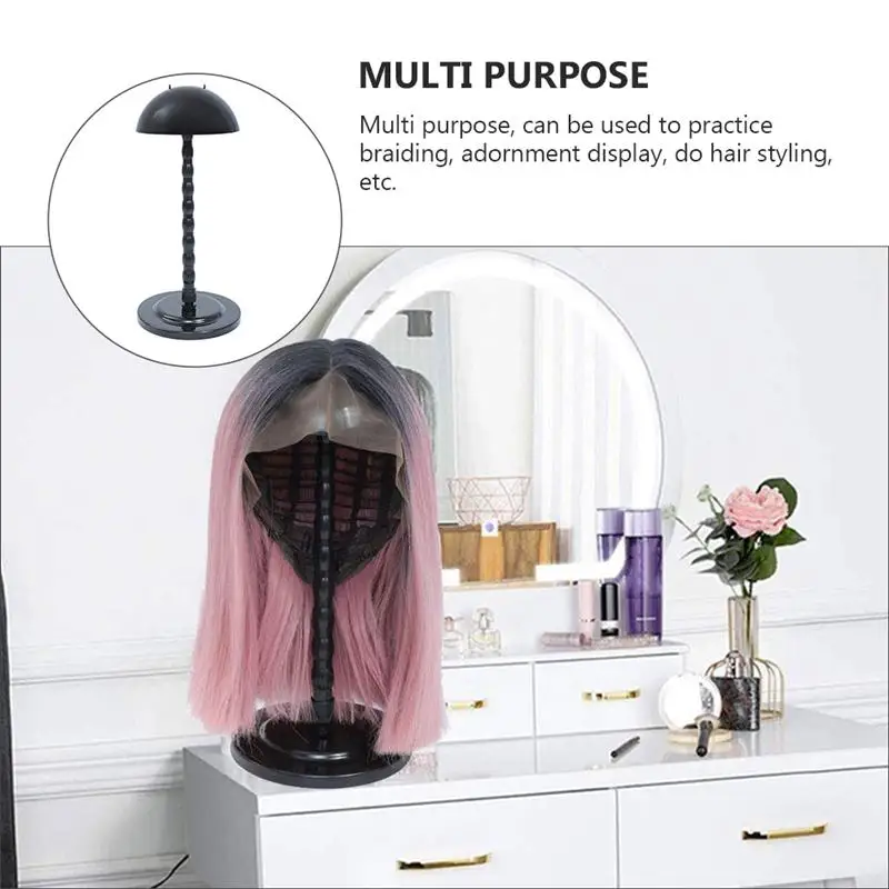 

Salon Detachable Desktop Wig Storage Rack Convenient Stable Wig Rack Hat Display Rack Organizer Storage Holder For Hair Salon