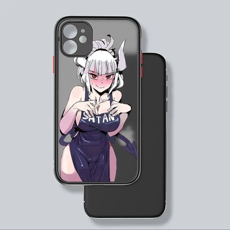 

Cute cartoon helltaker Phone Case black matte transparent For iPhone 7 8 x xs xr 11 12 pro plus mini max Clear Funda