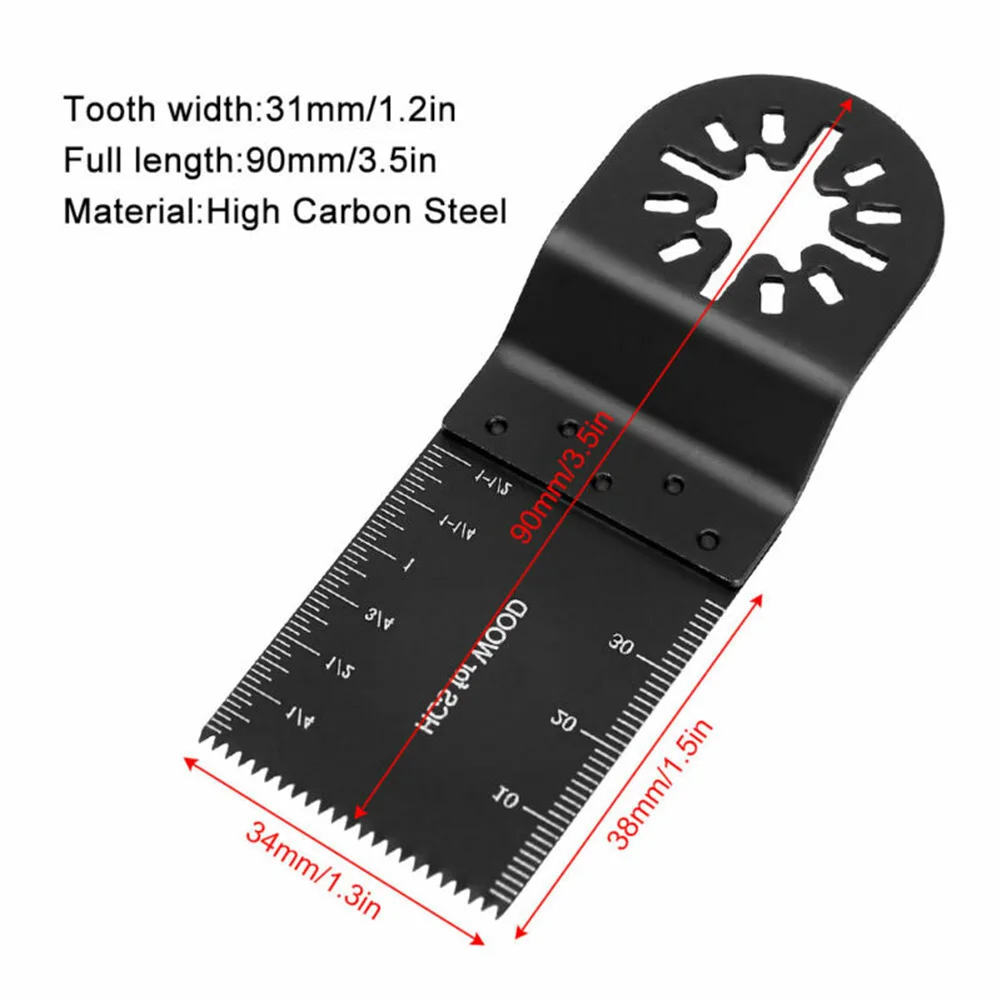 

Spare blades Oscillating Saw Blades Cutting tool Black 34mm Carbon steel