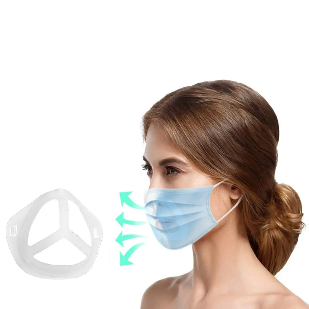 

5pcs 3d Bracket Mouth Mask Accessories Breathing Smoothly And Washable Dustproof Face Mask Holder Health Replaceable Mascarillas