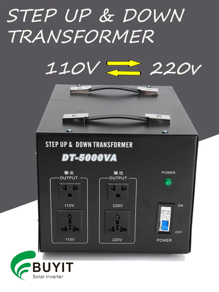 

220V-110V 5000VA Step up& down transformer for Heavy Duty Voltage Regulator Converter Power Transformer 220V auf 110V Converter