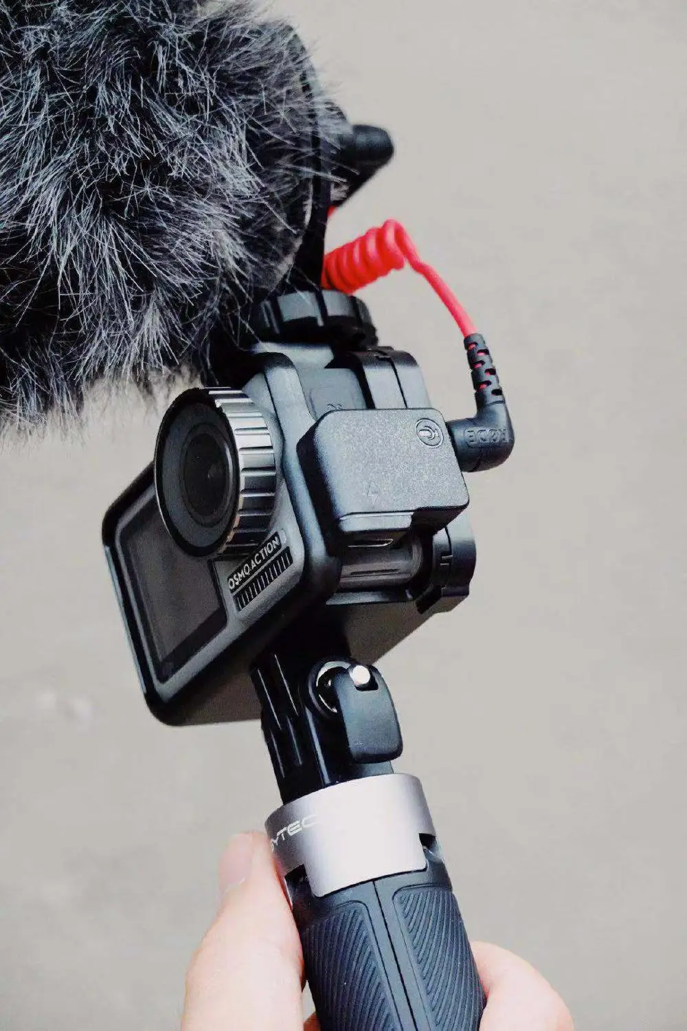 CYNOVA Osmo Action dual 3.5mm USB-C Adapter Microphone audio external mic mount DJI Accessories | Электроника