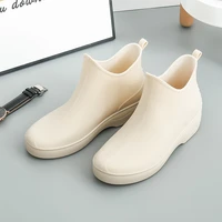 mazefeng brand solid rain boots woman water shoes women slip on keep warm non slip boots wash the car boots washing shoes 35 40