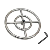 mensi propane natural gas fireplace fire pit 12 inch burner assembly part 304 stainless steel fire ring burner