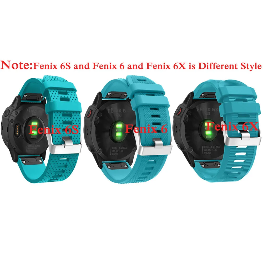 Ремешок силиконовый для наручных часов быстросъемный браслет Garmin Fenix 5 5X 5S plus S60 6X