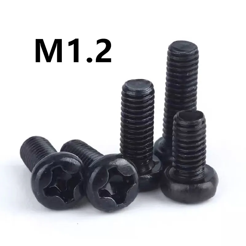 1000 шт./лот M1.2x2/3/4/5/6/8 мм PM GB818 винт с полукруглой головкой|Винты| |