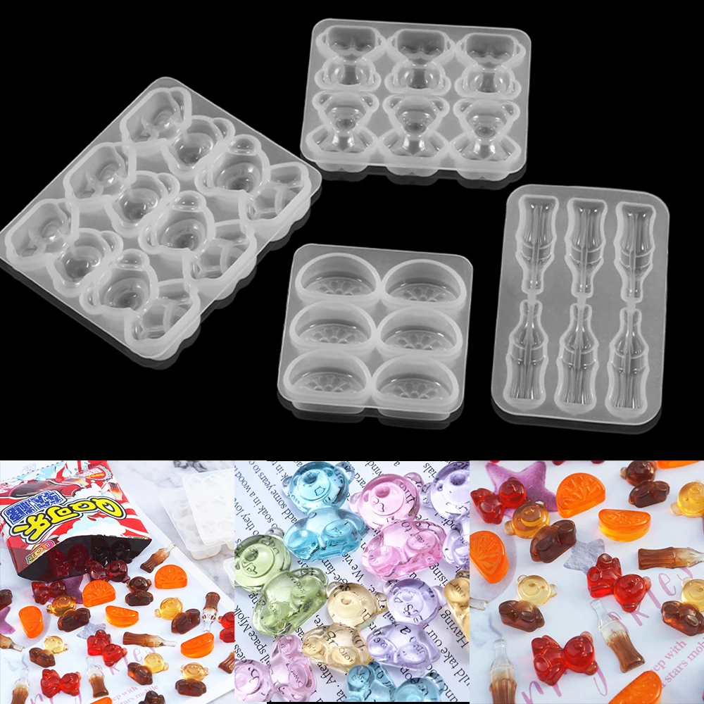 

1Pcs Kawaii Bear Orange Shape Silicone Mold Epoxy Resin Pendant Keychain Casting Moulds for DIY Crafts Jewelry Making Supplies