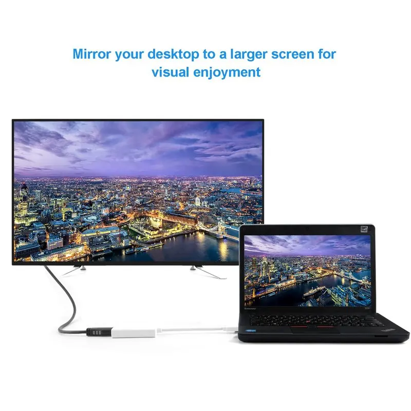 

USB to HDMI Adapter (Display Link Chipset) USB 3.0 External Video Card Compatible Windows 7/8/10, MacOS and More, USB to Display