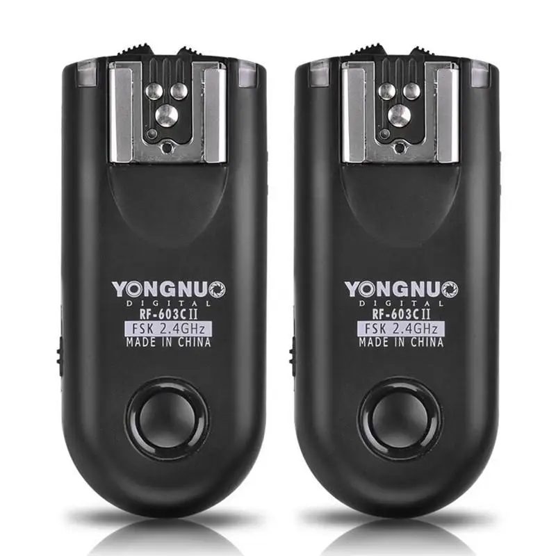 

YONGNUO RF603II Wireless Flash Trigger 2 Transceivers For Nikon D700 D300 D3100 D600 D610 Canon 5D Mark II III 6D 500D