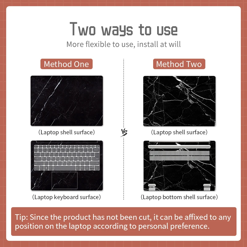 Мраморная Обложка для ноутбука наклейки скины виниловая пленка Ins декоративная